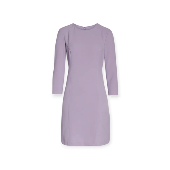 Vince Camuto Lavender Purple Kors Crepe Shift dress SZ 8 - Picture 7 of 14